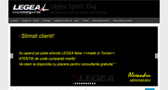 Desktop Screenshot of legeasport.ro